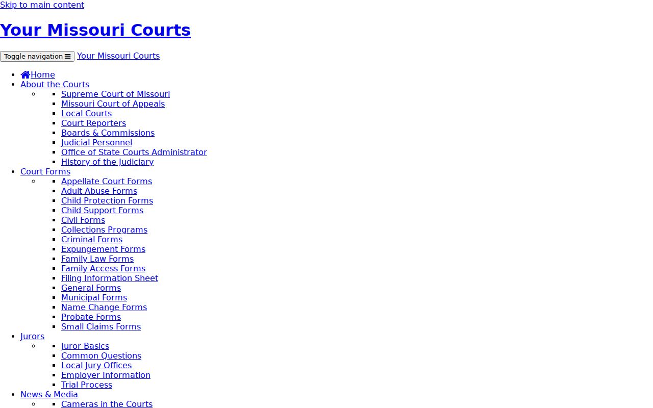 Farber court docket Missouri Courts directory source for the municipal division courthouse route
